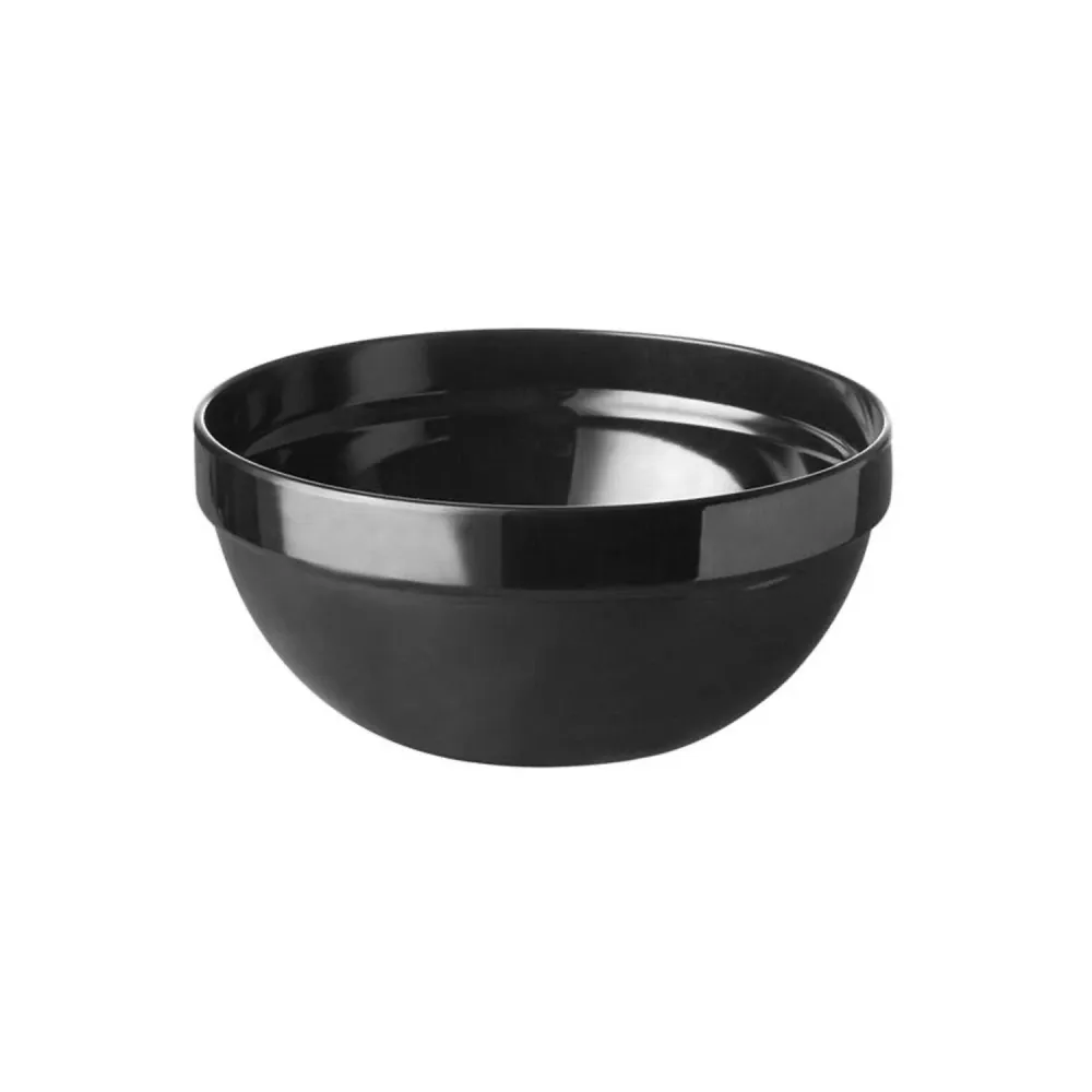 (6 бр.) Купичка - CASUAL MAXI - Меламин - 150ml - Ø 105mm - Дълбочина: 45mm - Черно