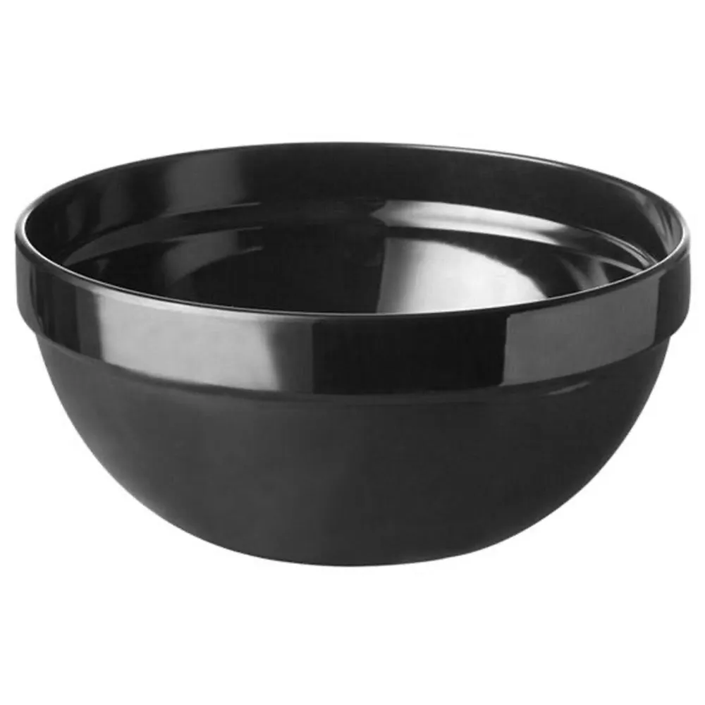 (6 бр.) Купичка - CASUAL MAXI - Меламин - 150ml - Ø 105mm - Дълбочина: 45mm - Черно