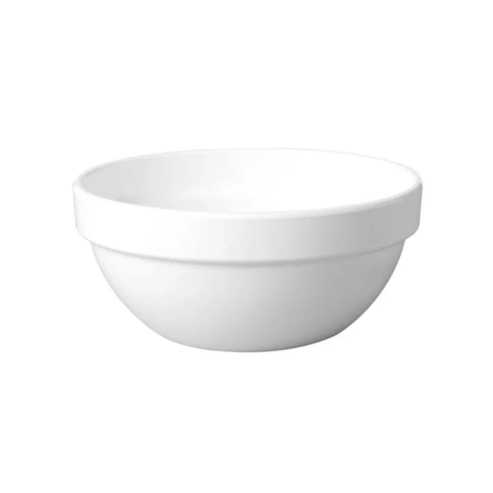 (6 бр.) Купичка - CASUAL MAXI - Меламин - 250ml - Ø 120mm - Дълбочина: 55mm - Бяло