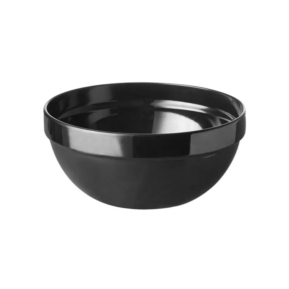(6 бр.) Купичка - CASUAL MAXI - Меламин - 250ml - Ø 120mm - Дълбочина: 55mm - Черно
