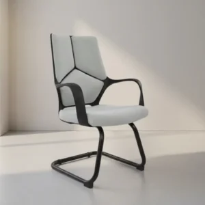 Посетителски стол CENTRIC сив-черен цвят 64x60x94,5см.