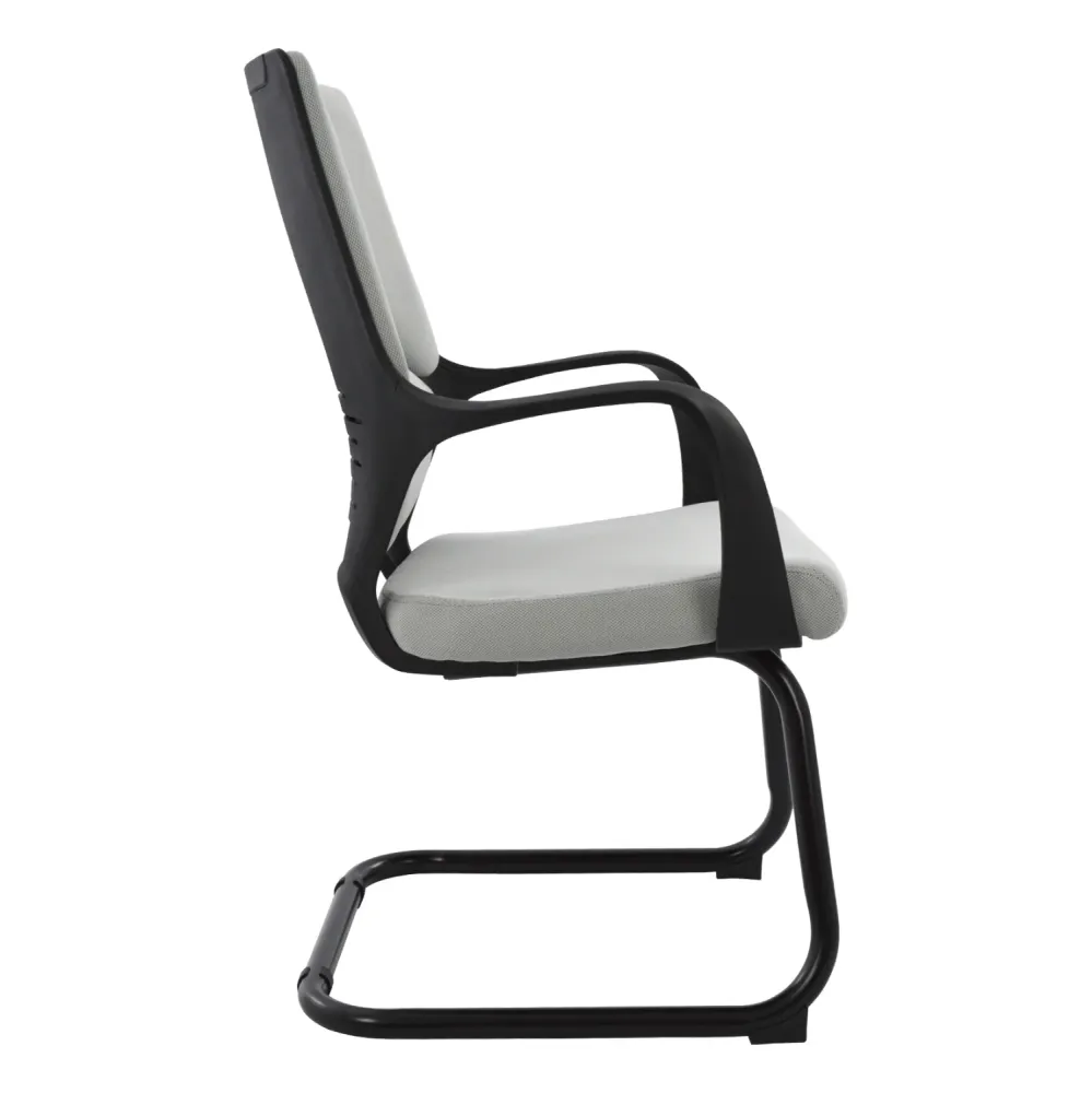 Посетителски стол CENTRIC сив-черен цвят 64x60x94,5см.