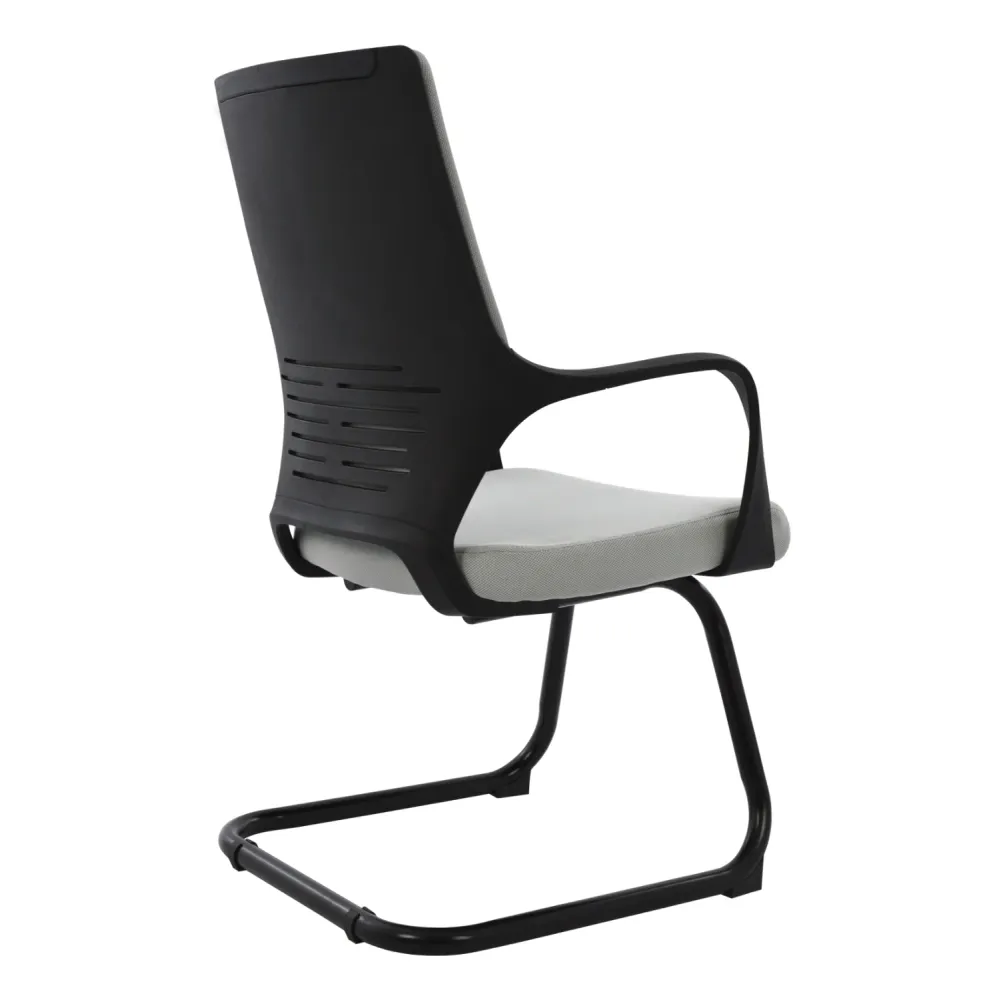 Посетителски стол CENTRIC сив-черен цвят 64x60x94,5см.