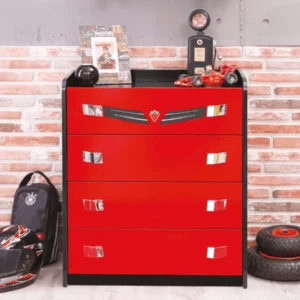 Скрин «Champion Racer» с четири чекмеджета, размер 74х87х42см