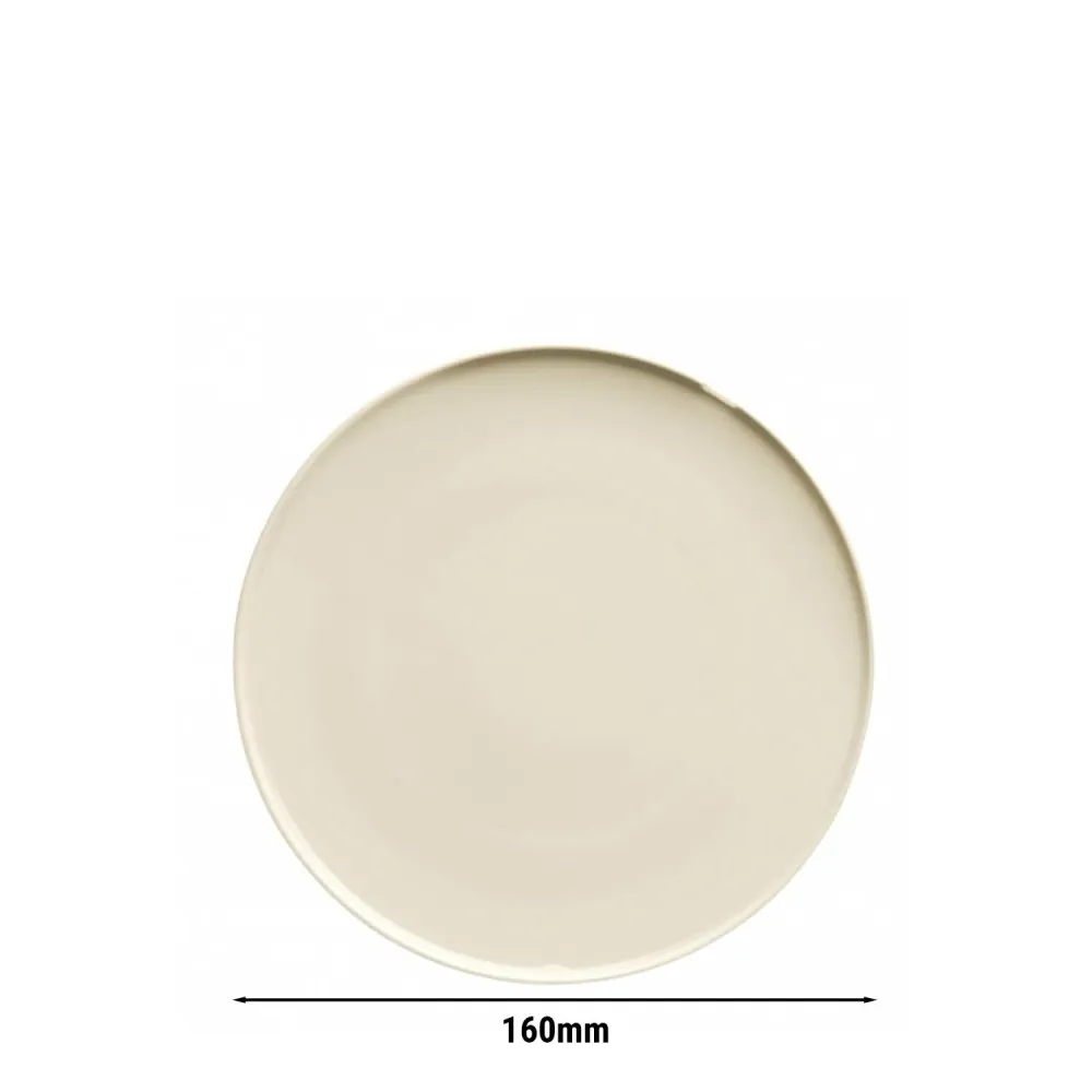 (24 бр.) CHEF TASTE - Плоска чиния - Порцелан - Ø160mm - Крем