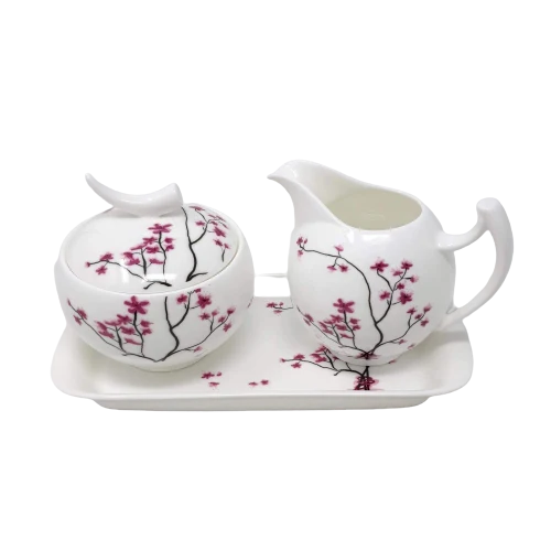 Cherry blossom каничка за мляко и захарниц��