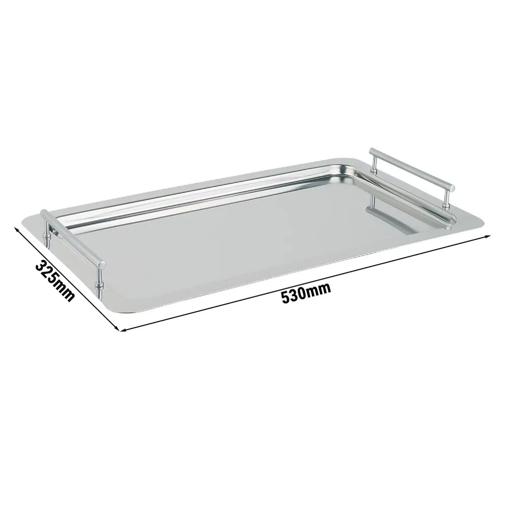 (6 бр.) Гастронорм тава GN 1/1 - CLASSIC - Неръждаема стомана 18/10 - 530x325mm - Дълбочина: 48mm