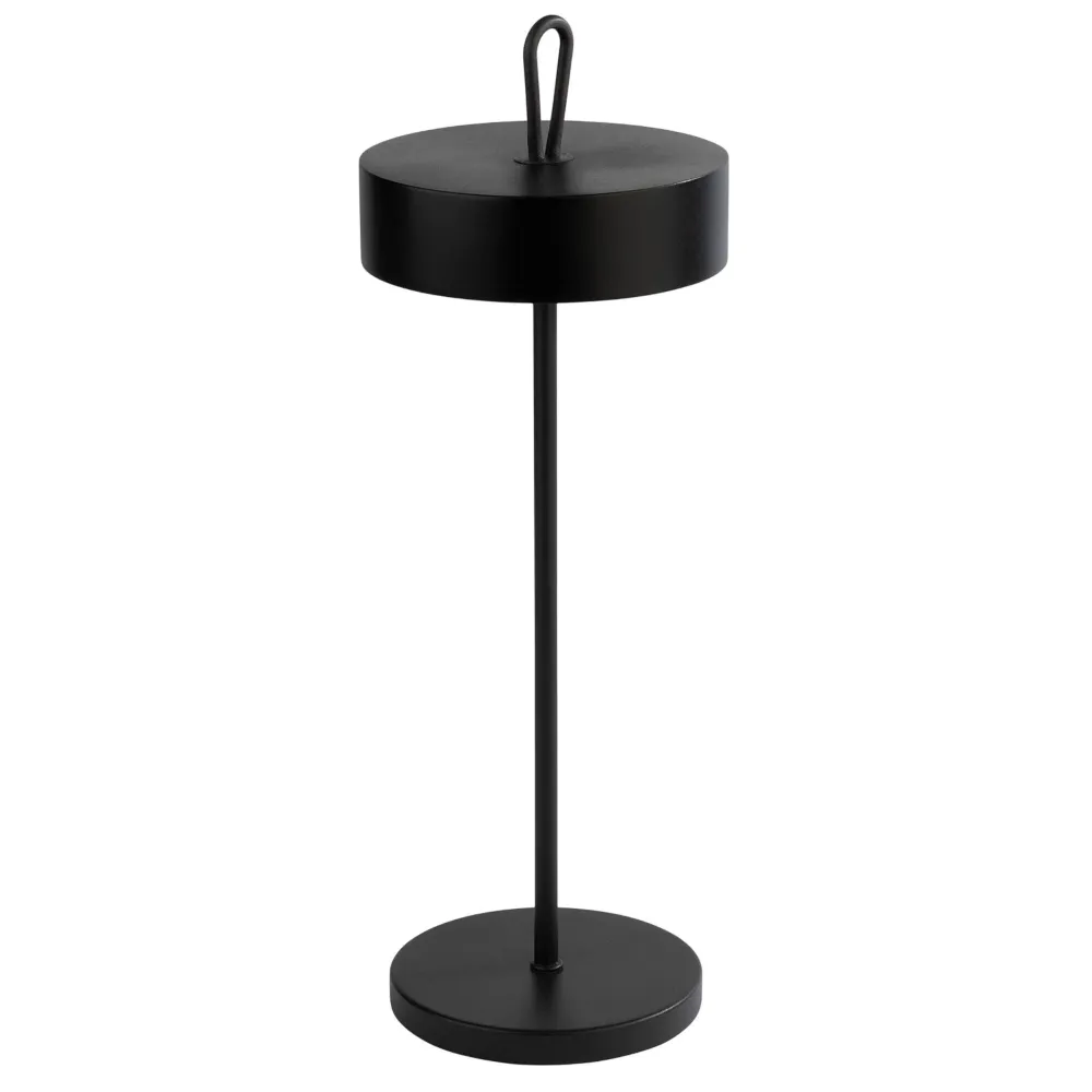 (4 бр.) Настолна лампа - CLEO - 3-степенно димиране - Ø120mm - Черно