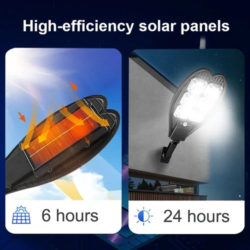 Соларна улична лампа Cob 1200w със стойка и дистанционно