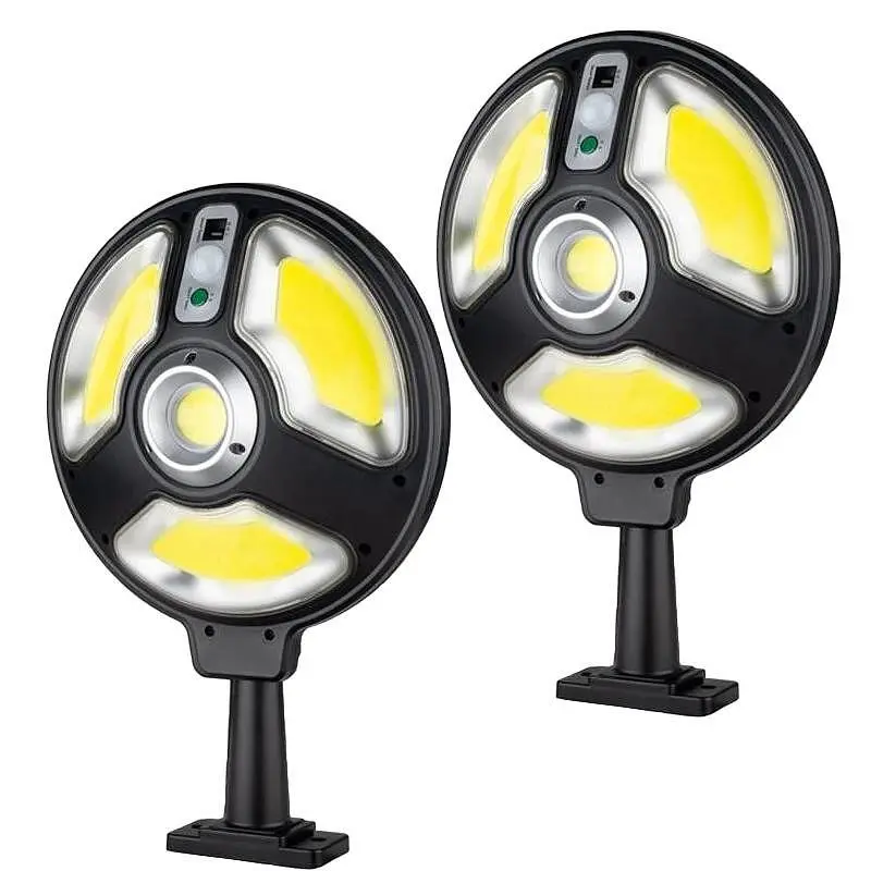 Соларно захранвана COB 150 LED лампа 2 бр