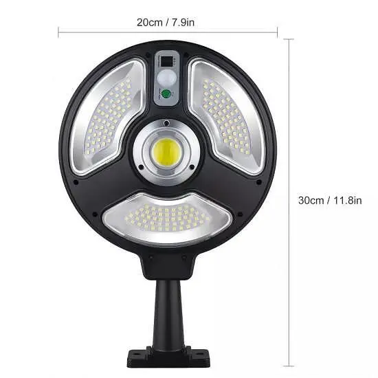 Соларно захранвана COB 150 LED лампа 2 бр