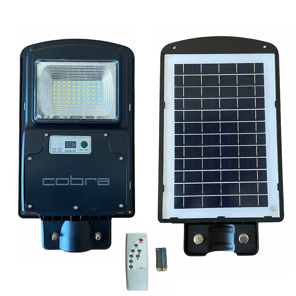 2бр СОЛАРНА УЛИЧНА ЛАМПА COBRA 125W