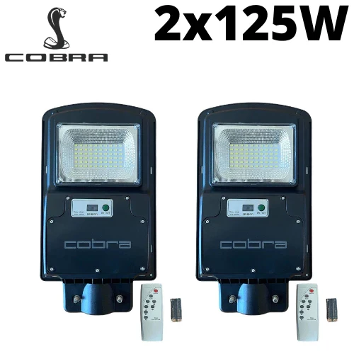 Соларна лампа cobra 125w 2бр.
