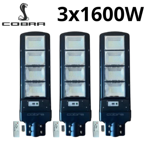 Соларна лампа cobra 1600w 3бр.