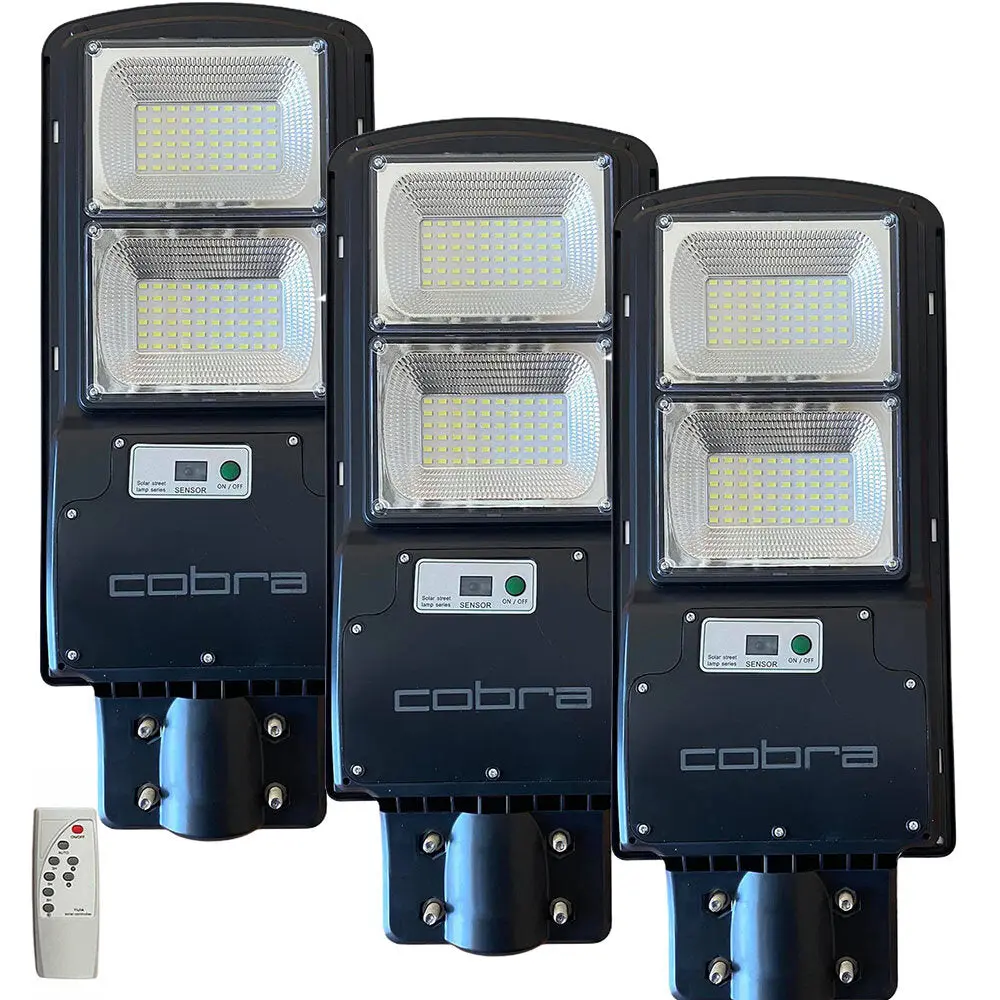 3бр. СОЛАРНА УЛИЧНА ЛАМПА COBRA 230W