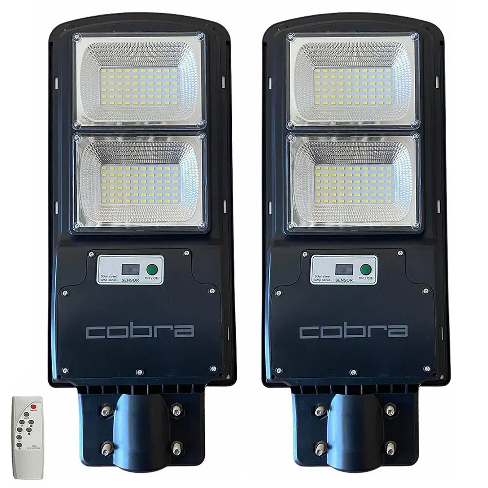 2бр СОЛАРНА УЛИЧНА ЛАМПА COBRA 230W