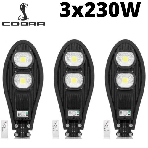 Соларна лампа cobra 230w 3бр.