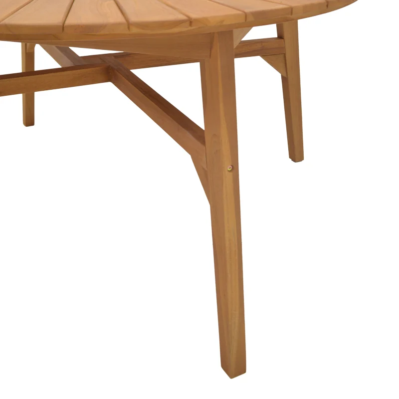 Маса трапезна Colen тиково дърво в естествен нюанс D150x75см