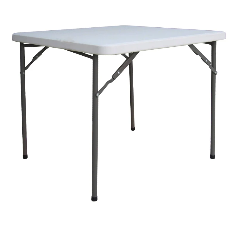 Сгъваема кетъринг маса Comfort в бял цвят 80x80x74см