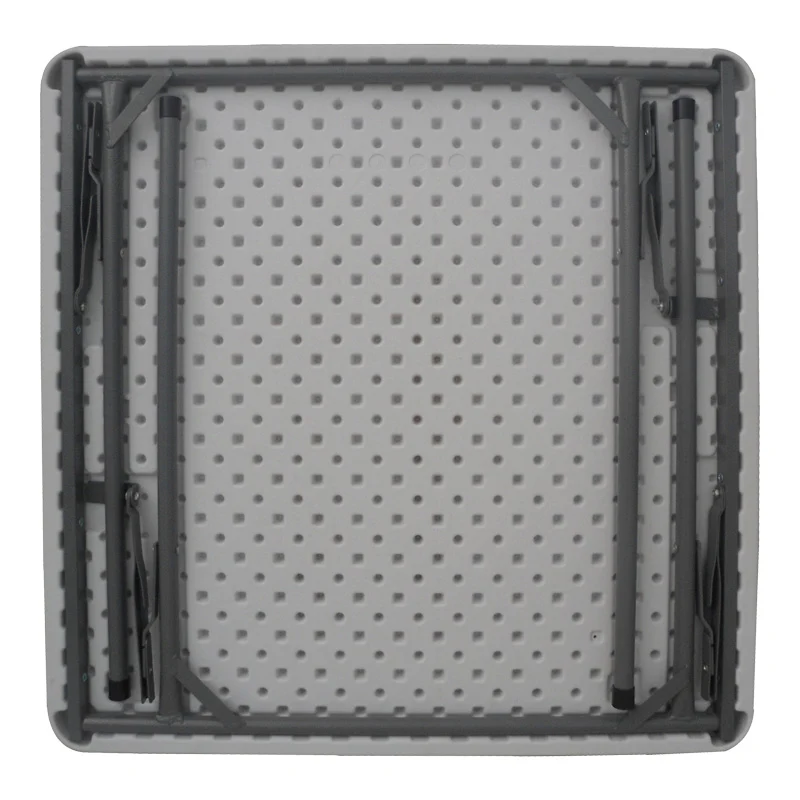 Сгъваема кетъринг маса Comfort в бял цвят 80x80x74см