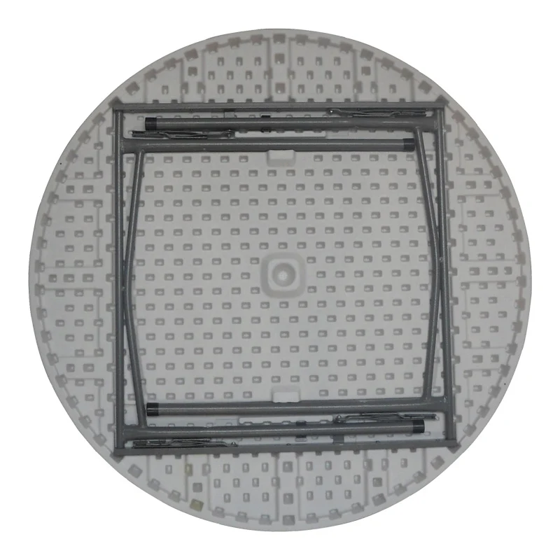 Сгъваема кетъринг маса Comfort бяла кръгла D120x74см