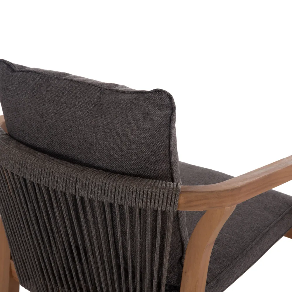 Стол CONTREL цвят натурал-сив 61x58x75см