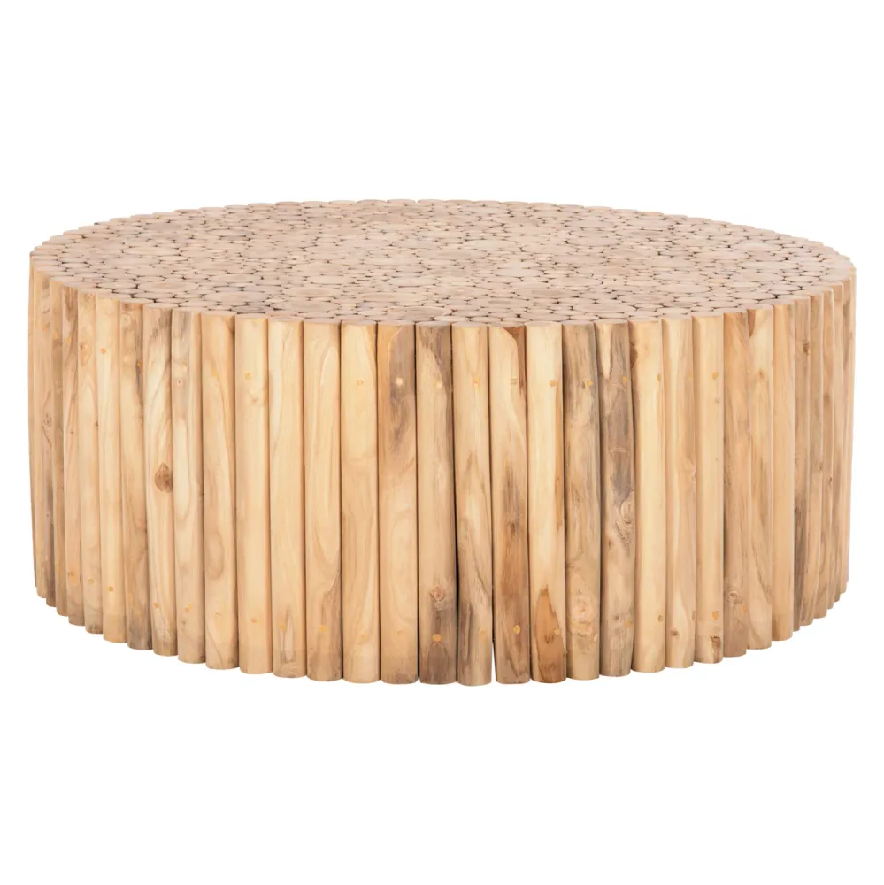 Холна маса COOTER естествен цвят Φ100x40см