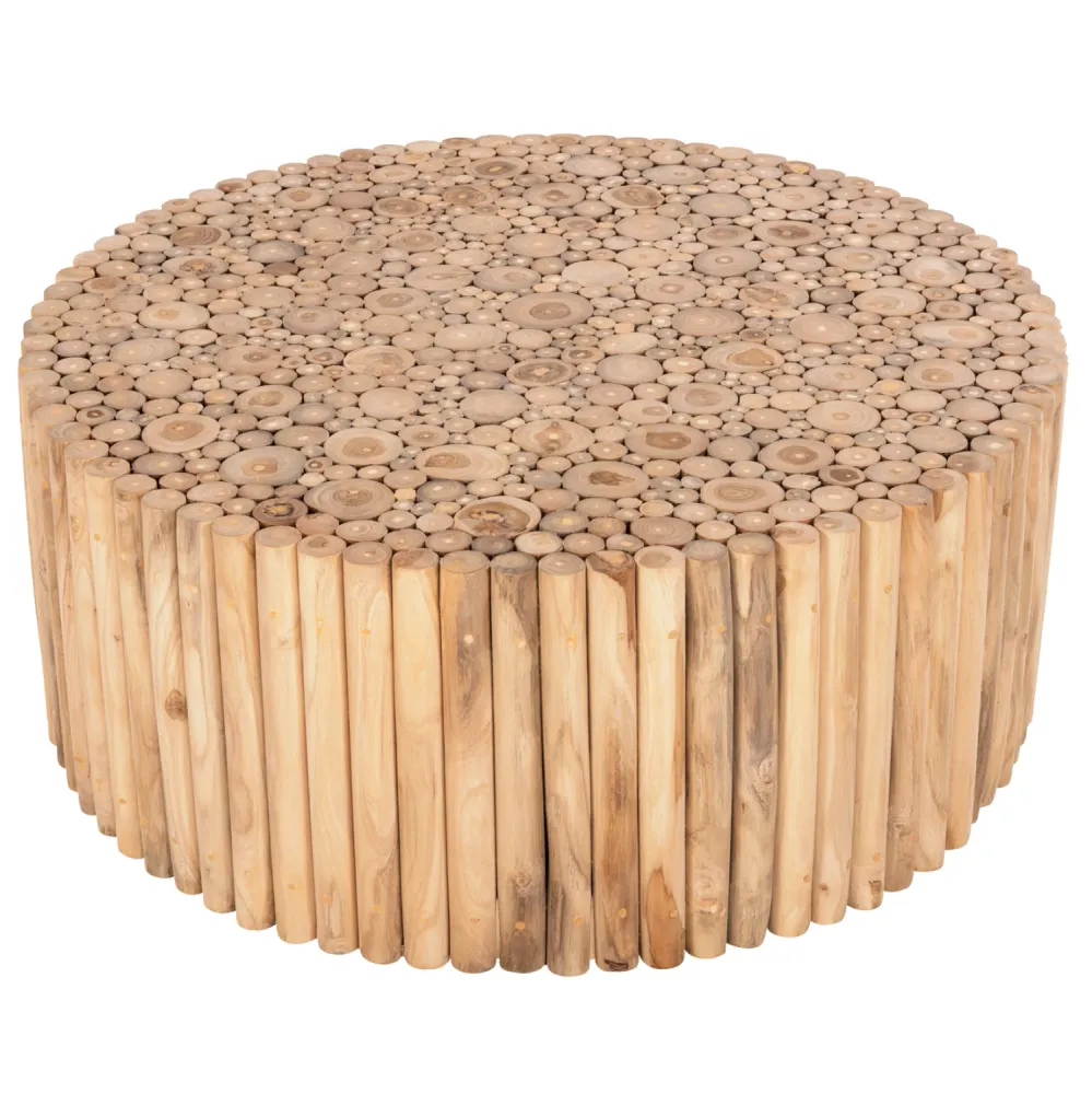 Холна маса COOTER естествен цвят Φ100x40см