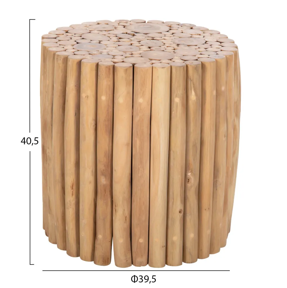 Холна маса COOTER естествен цвят Φ39x40.5см