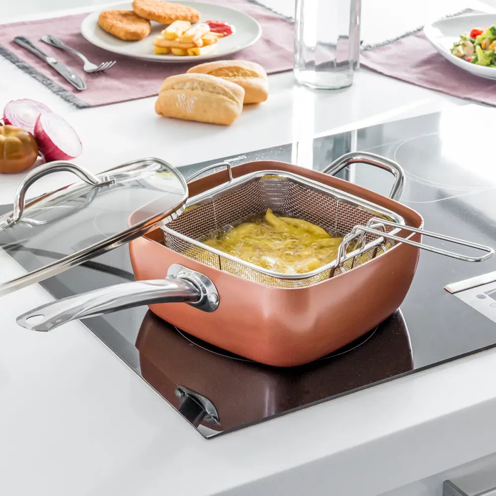 Комплект Многофункционален Тиган 5 в 1 Copper Coppans InnovaGoods 4 Части