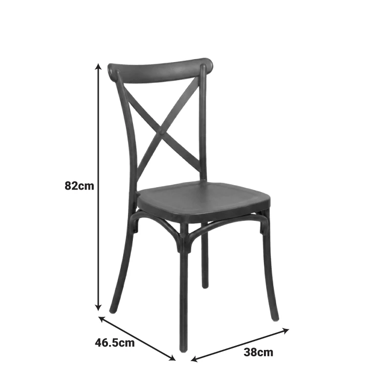 Стифиращ се стол CROSSIE pp в тъмнозелен нюанс 38x46.5x82см