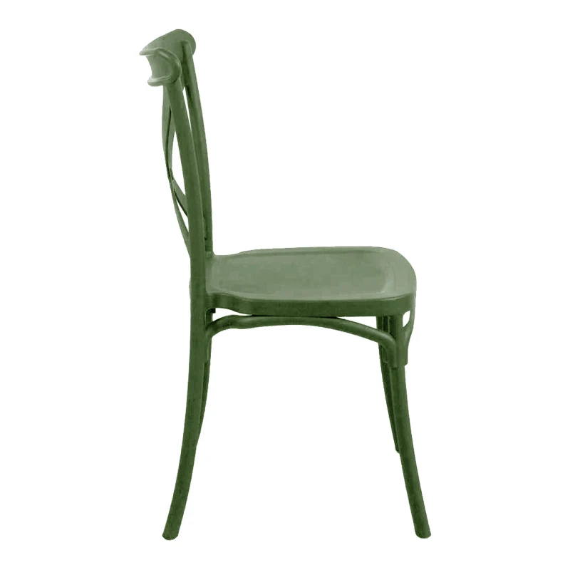 Стифиращ се стол CROSSIE pp в тъмнозелен нюанс 38x46.5x82см