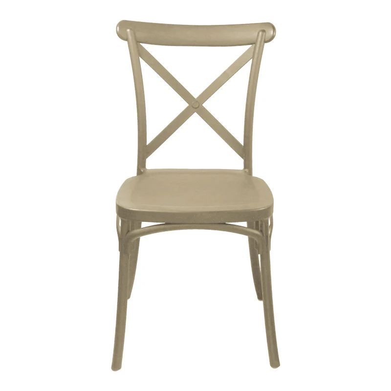 Градински стол CROSSIE pp в цвят капучино 38x46.5x82cm