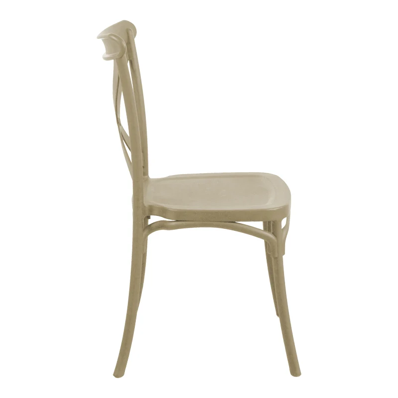 Градински стол CROSSIE pp в цвят капучино 38x46.5x82cm
