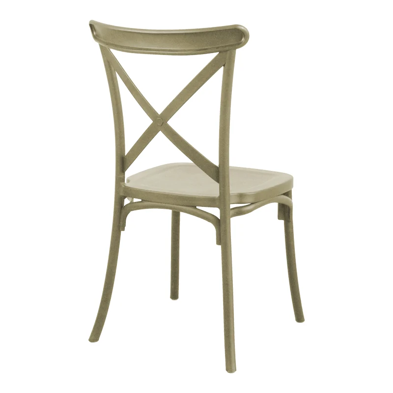 Градински стол CROSSIE pp в цвят капучино 38x46.5x82cm