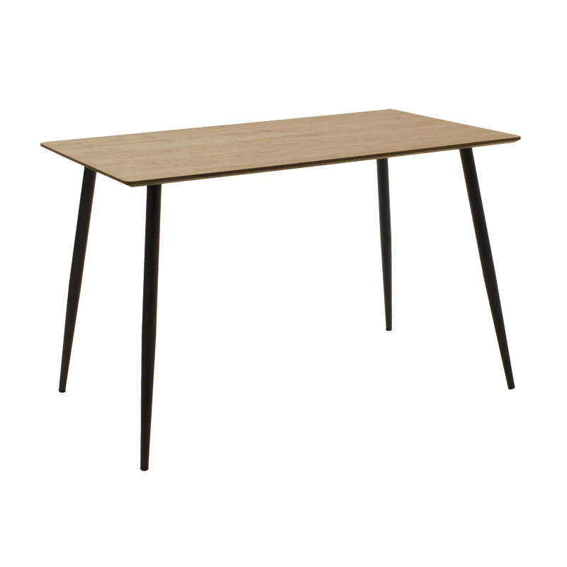 Трапезна маса CUBA MDF цвят сонома-черно 120x70x76см