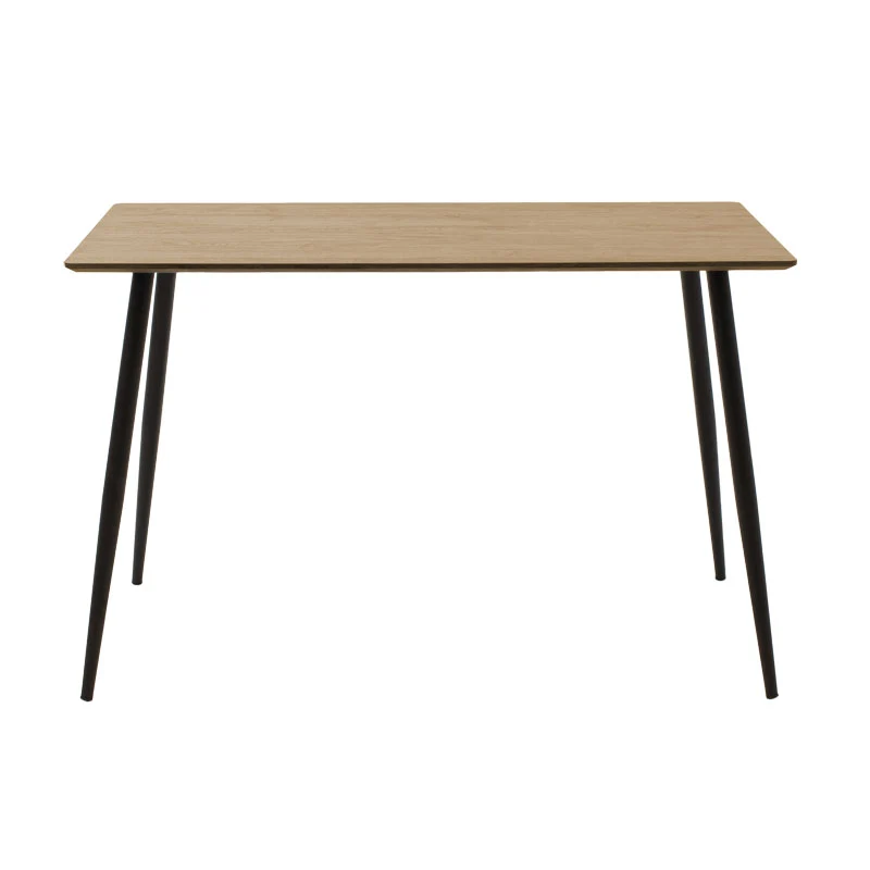 Трапезна маса CUBA MDF цвят сонома-черно 120x70x76см