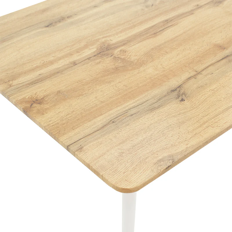 Трапезна маса CUBA MDF цвят сонома-бяло 120x80x75см