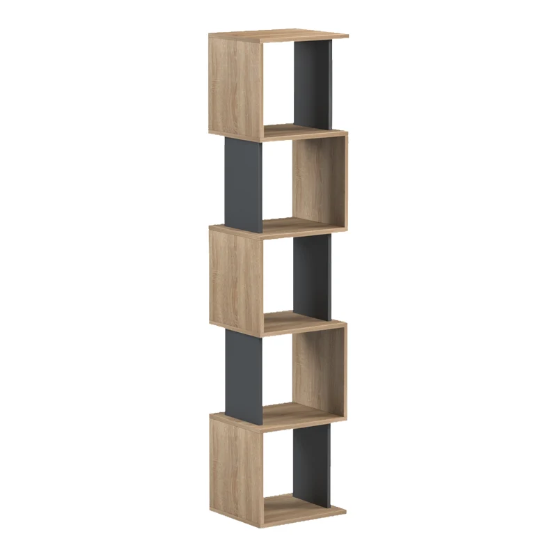 Библиотека CUBIK сонома - антрацит 35x30x161см