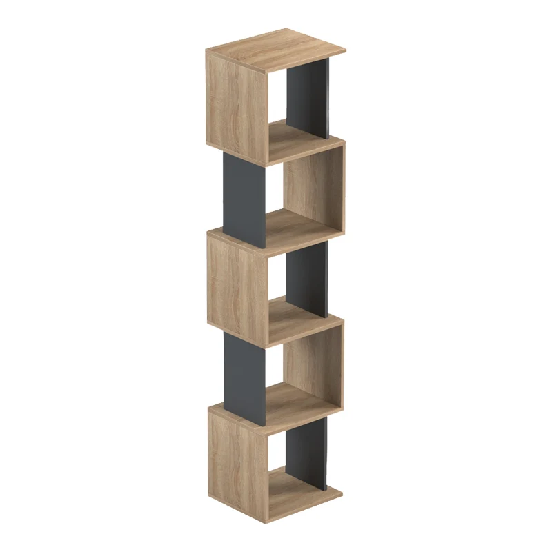 Библиотека CUBIK сонома - антрацит 35x30x161см