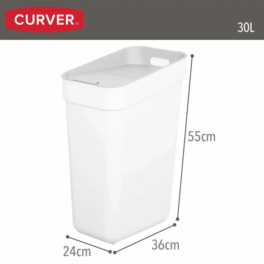 Кошче за боклук Curver Бял Пластмаса 30 L (6 броя)