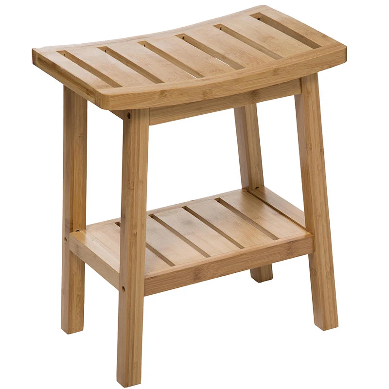 Табуретка Dael бамбук естествен цвят 39.5x25x46см