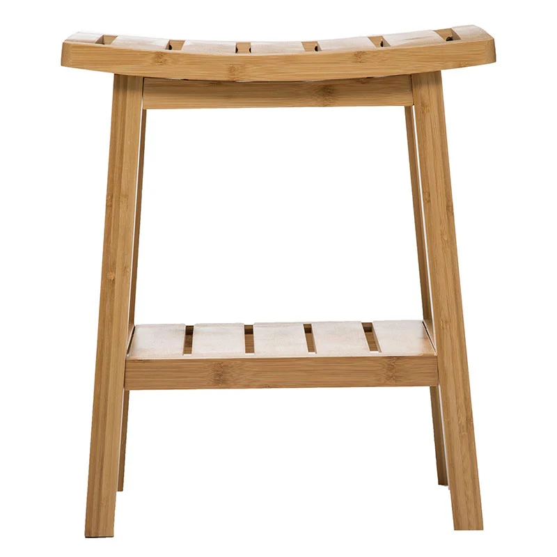 Табуретка Dael бамбук естествен цвят 39.5x25x46см
