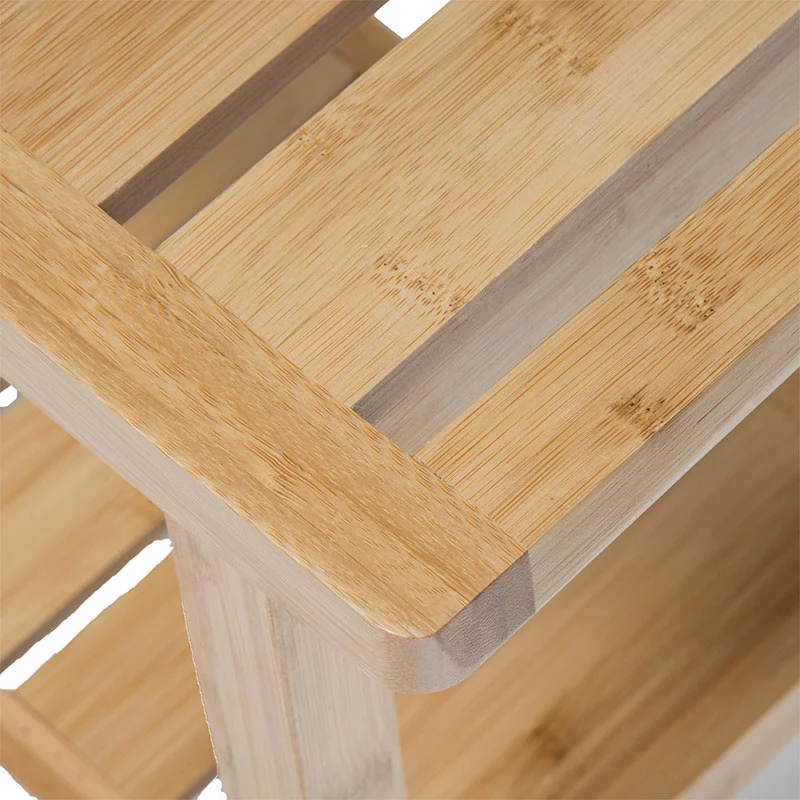 Табуретка Dael бамбук естествен цвят 39.5x25x46см