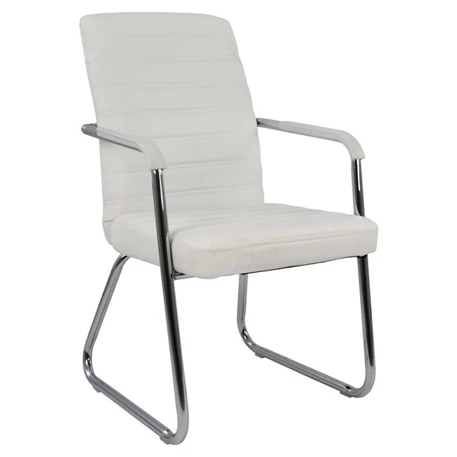Посетителски стол DALEY бял цвят 55.5x67.5x94 см