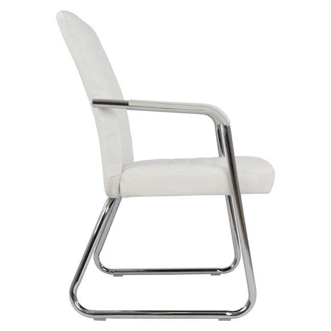 Посетителски стол DALEY бял цвят 55.5x67.5x94 см
