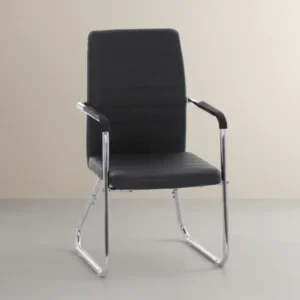 Посетителски стол DALEY черен цвят 56x58x93см