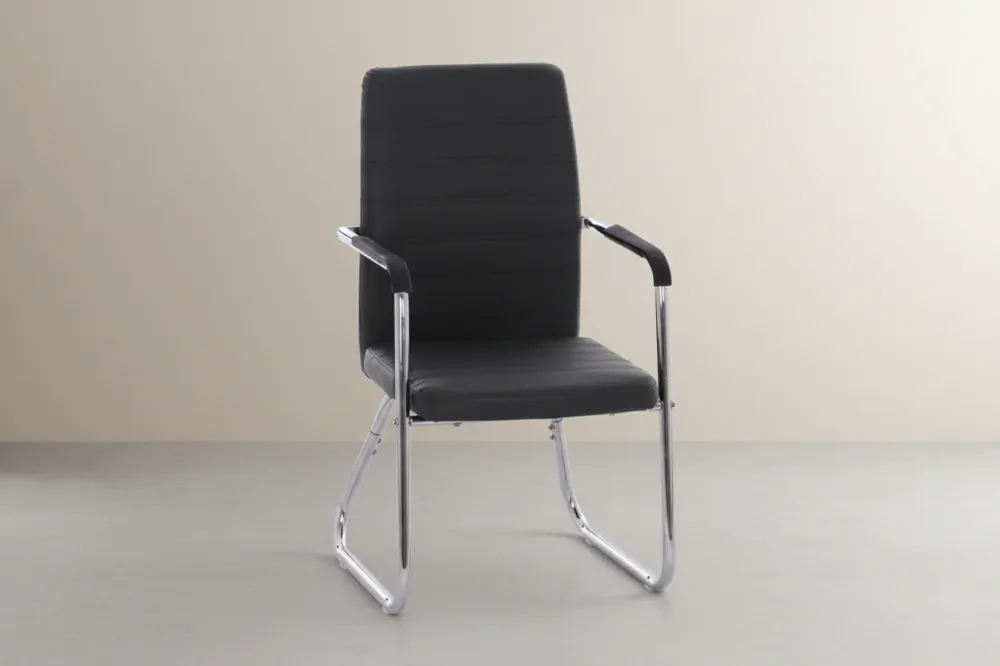 Посетителски стол DALEY черен цвят 56x58x93см