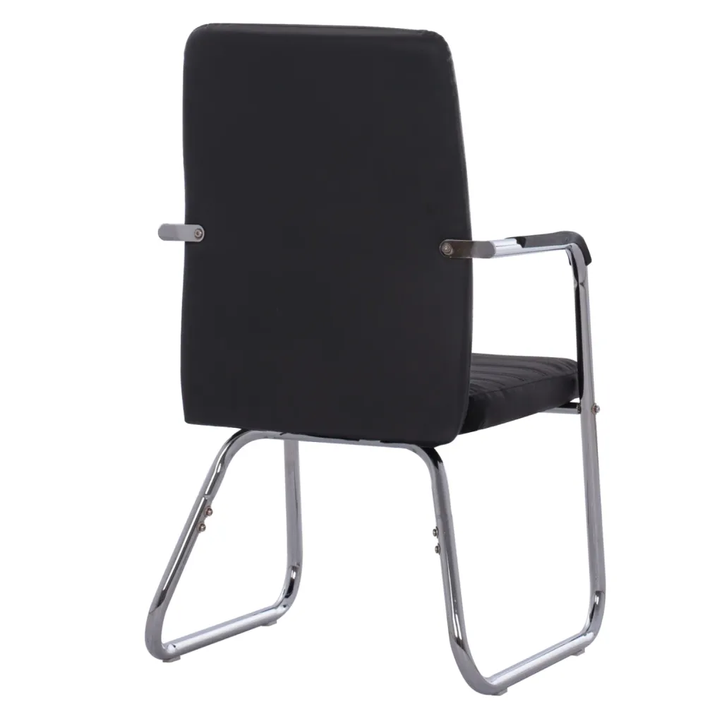 Посетителски стол DALEY черен цвят 56x58x93см