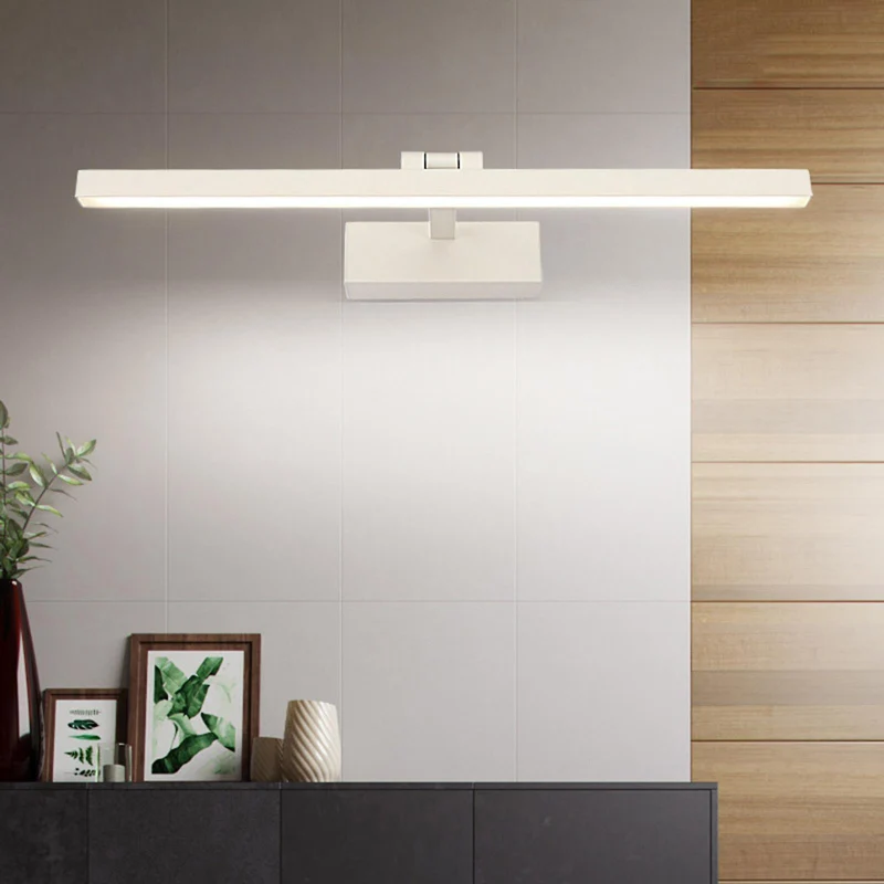 Стенна лампа DEBIWEN led метал в бял цвят 60x10x6см